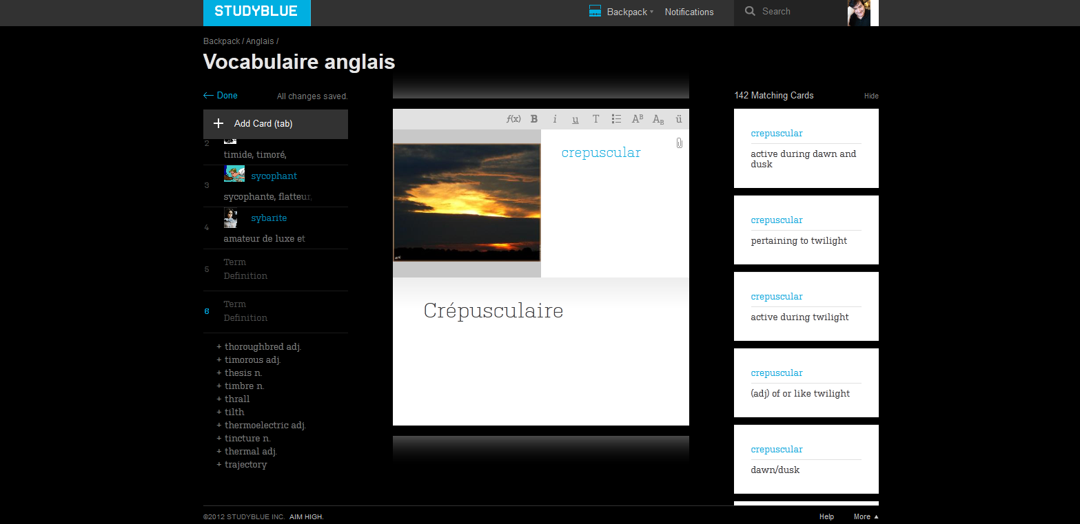 Studyblue : créer ses flashcards en ligne – Formation 3.0