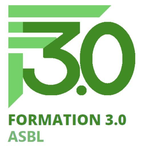 Logo vert Formation 3.0 symbole de notre engagement écologique